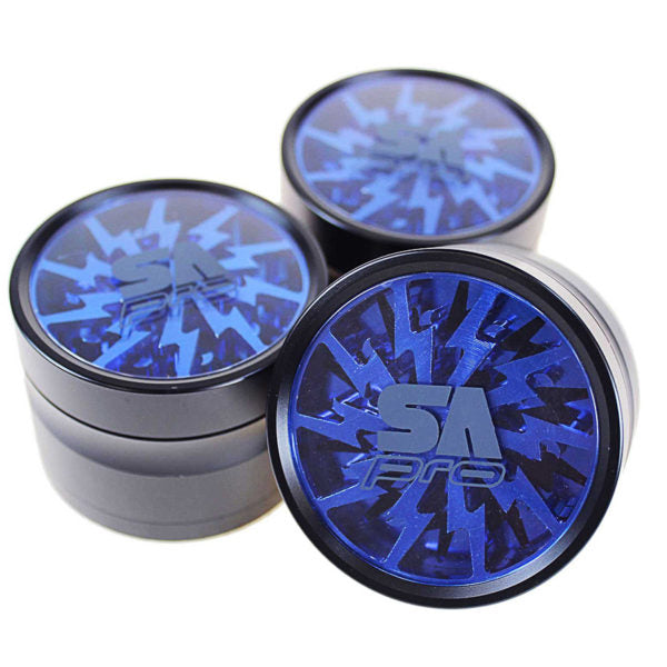 Stone Age Pro 4-Piece 60mm Grinder - Blue