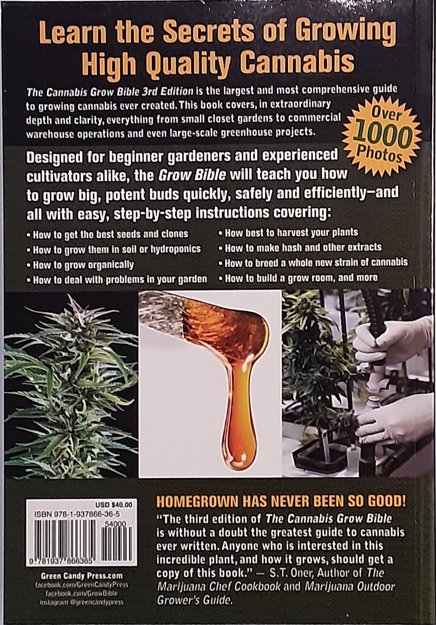 The Cannabis Grow Bible by Greg Green
