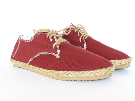 Hemp Handmade Shoes / Red