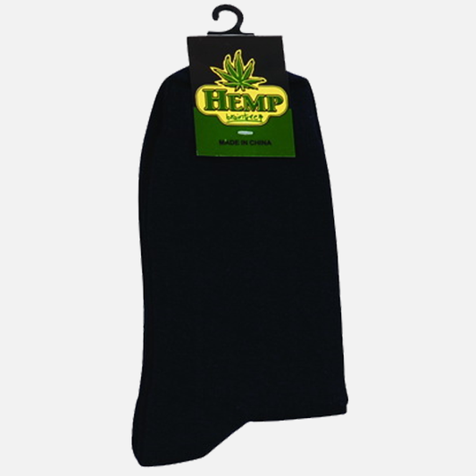 Men’s Hemp Cotton Regular Socks - Black