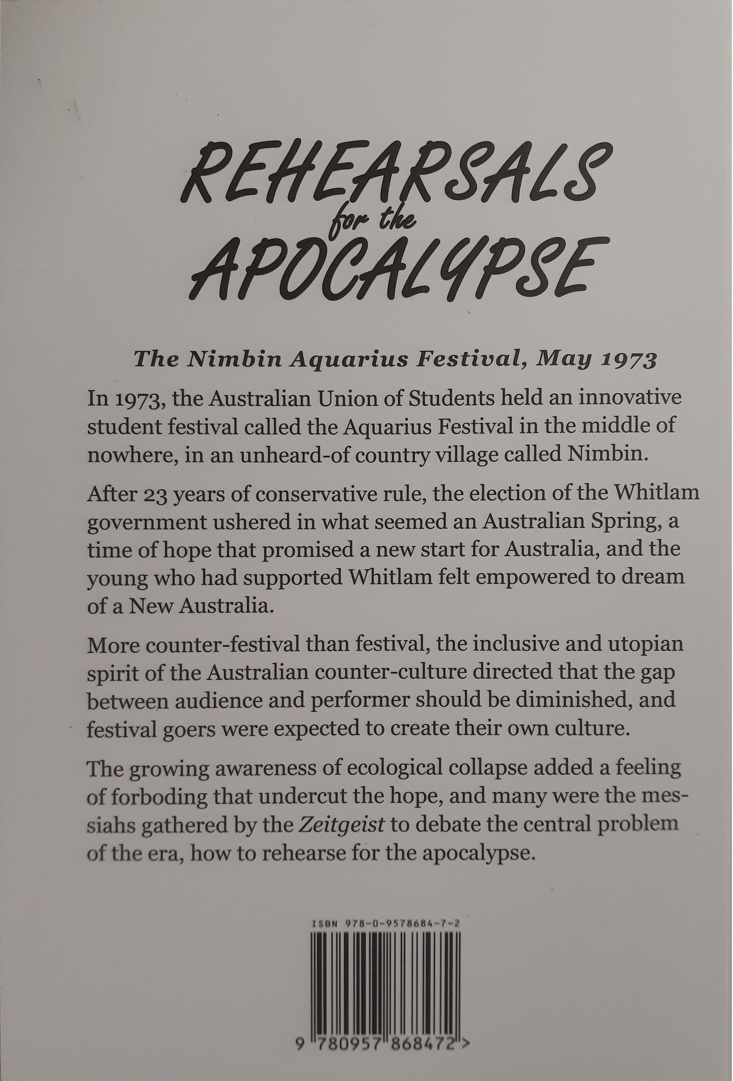 Rehearsal for the Apocalypse by Dr John Jiggens