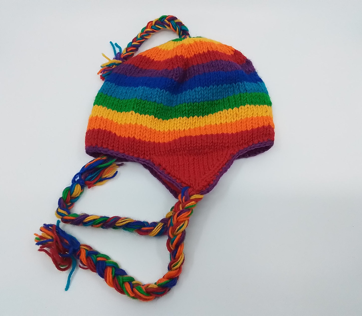 Handcrafted Nepalese Wool Beanie With Tassles