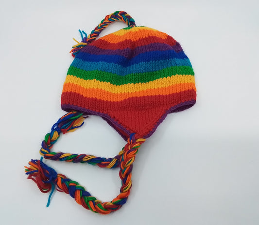 Handcrafted Nepalese Wool Beanie With Tassles