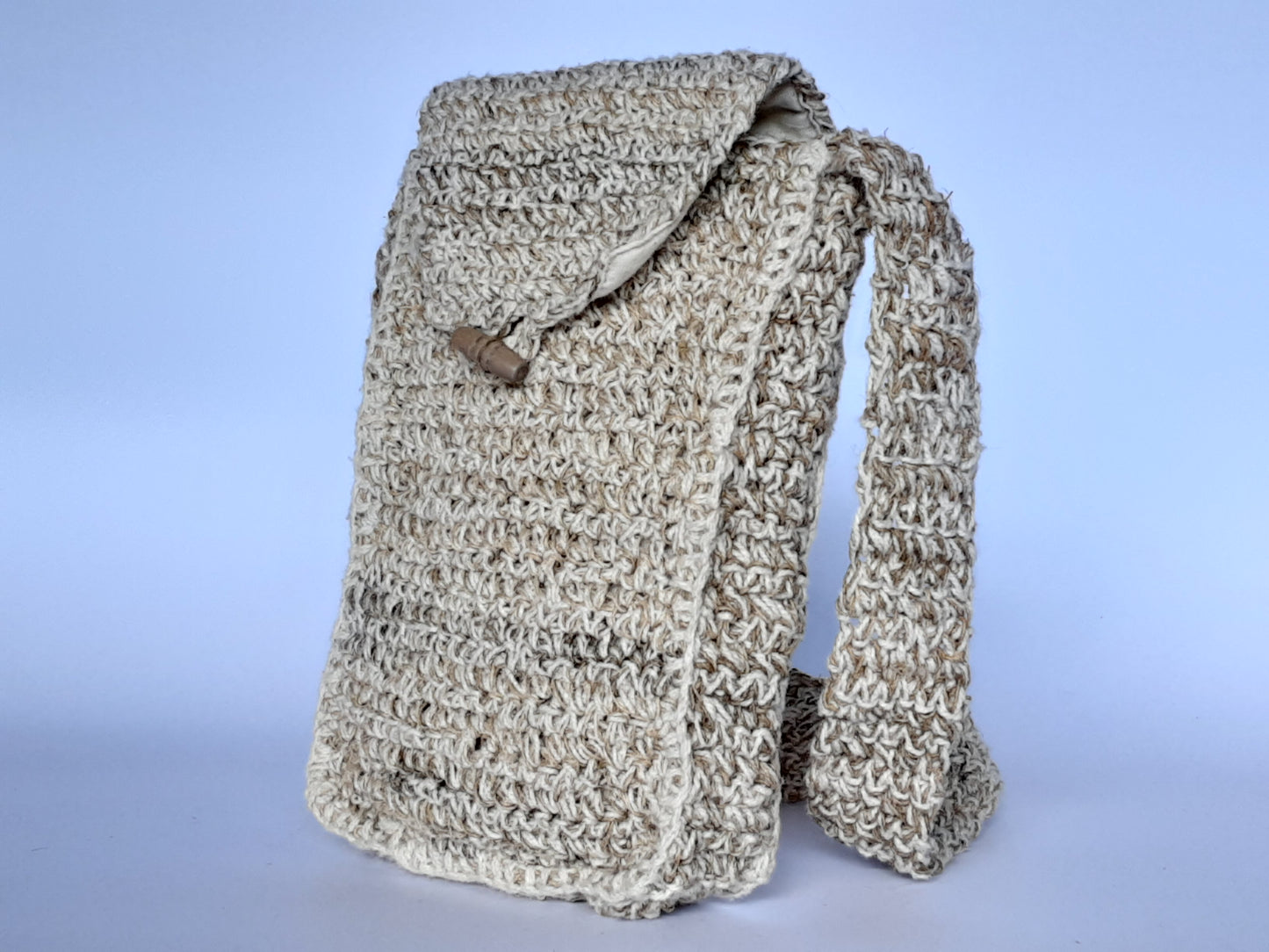 Hemp Crochet Crossbody / Shoulder Purse