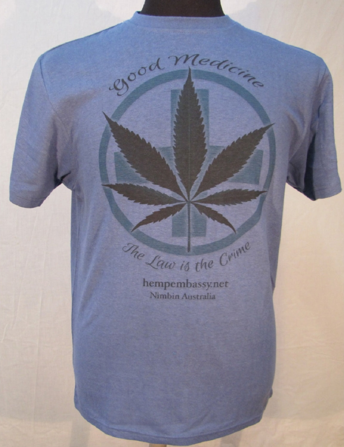 Classic Fit Hemp T Shirt - The Law is the Crime