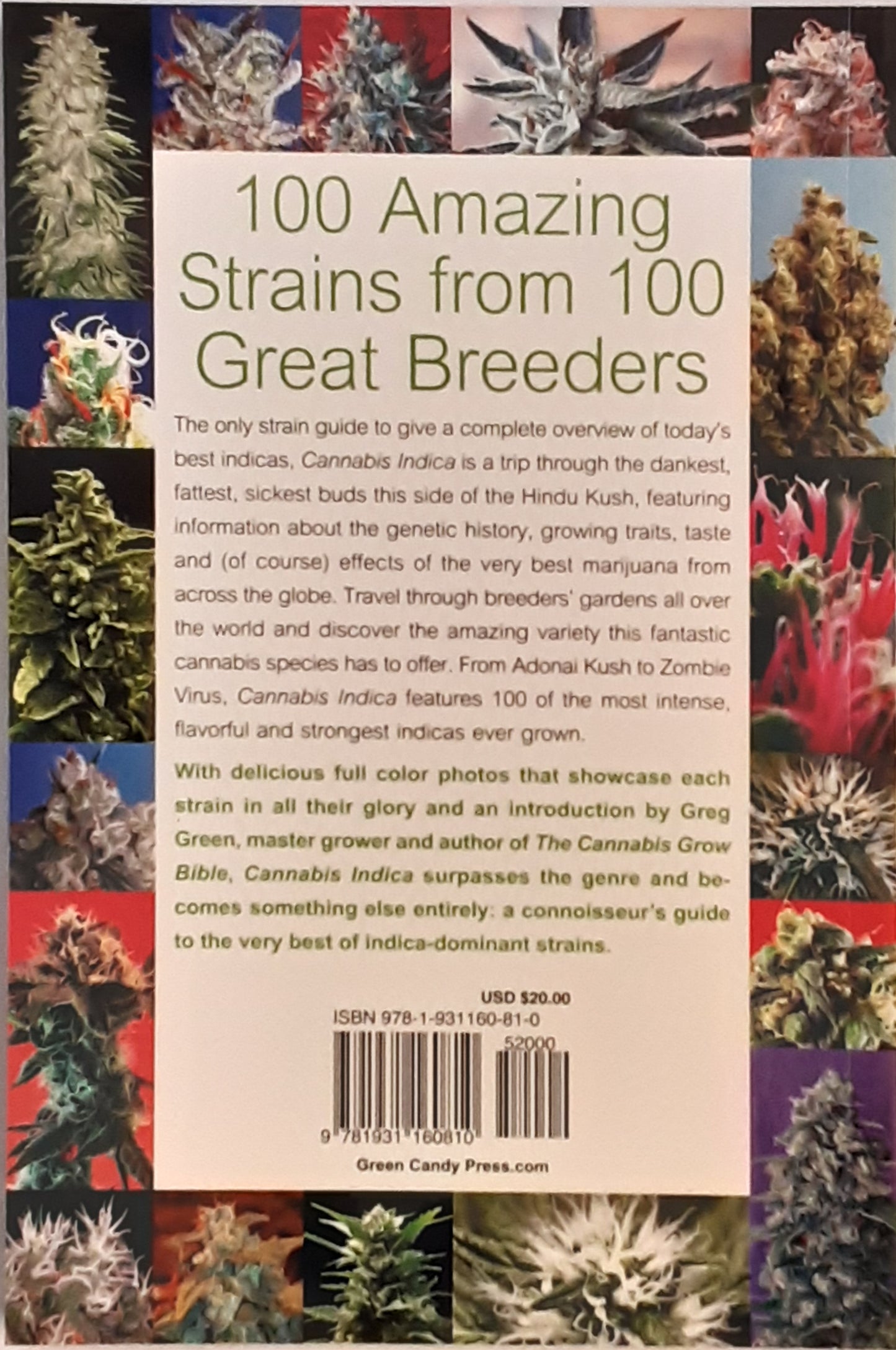 Cannabis Indica, Volume 1: The Essential Guide to the World's Finest Marijuana Strains by S.T. Oner (Editor), Greg Green