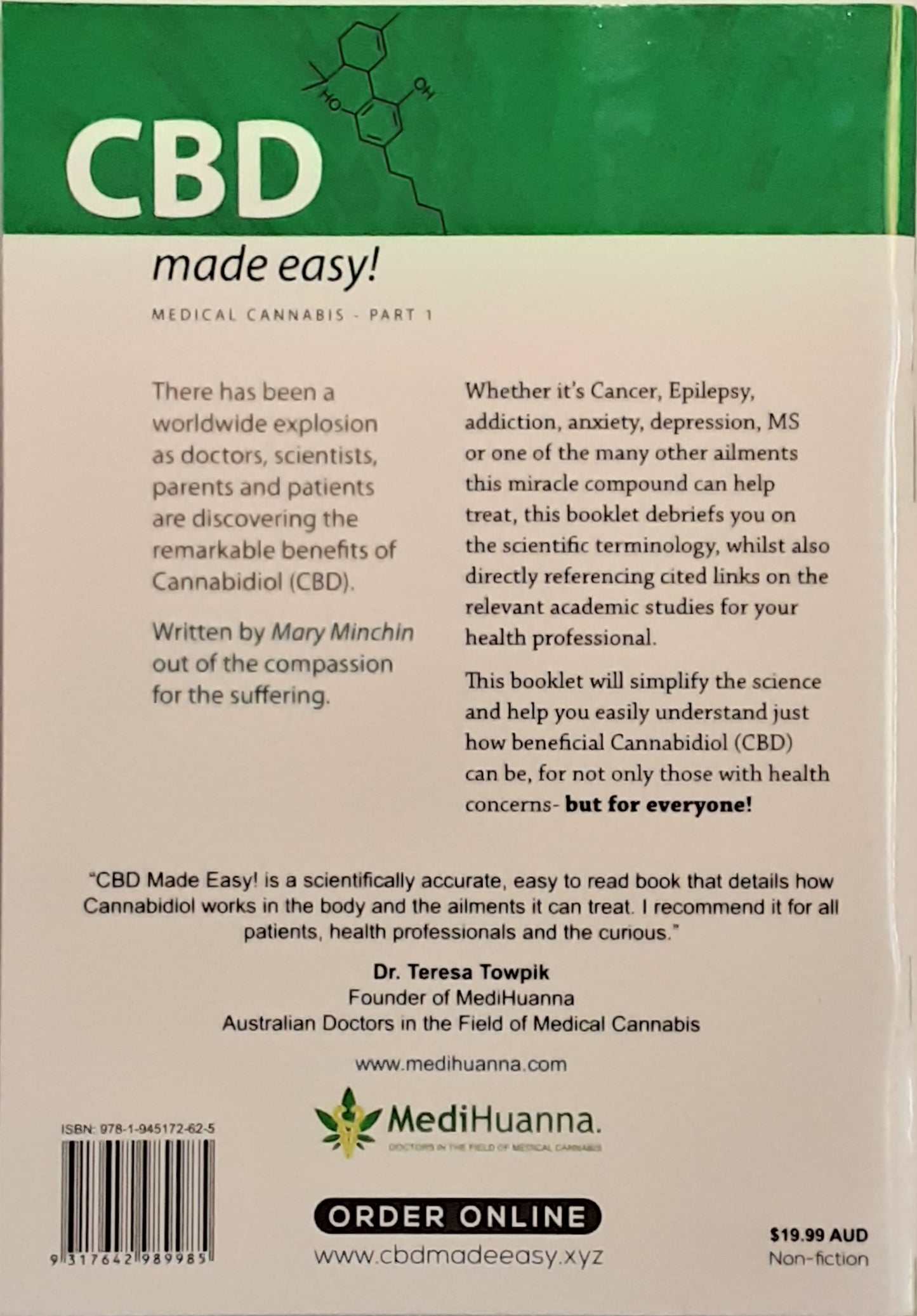 CBD Made Easy! by Mary Minchin