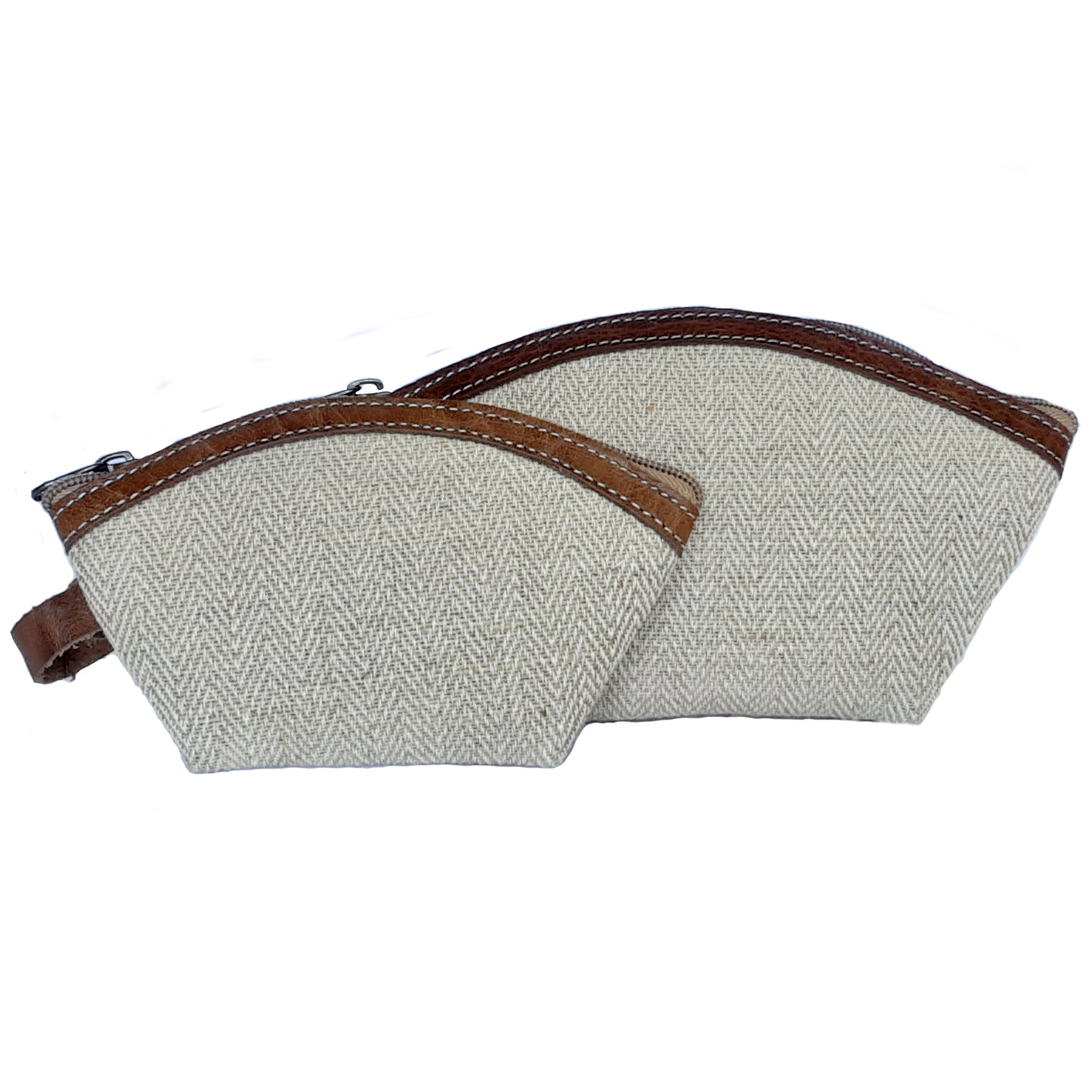 Hemp and Leather Two-Purse Set