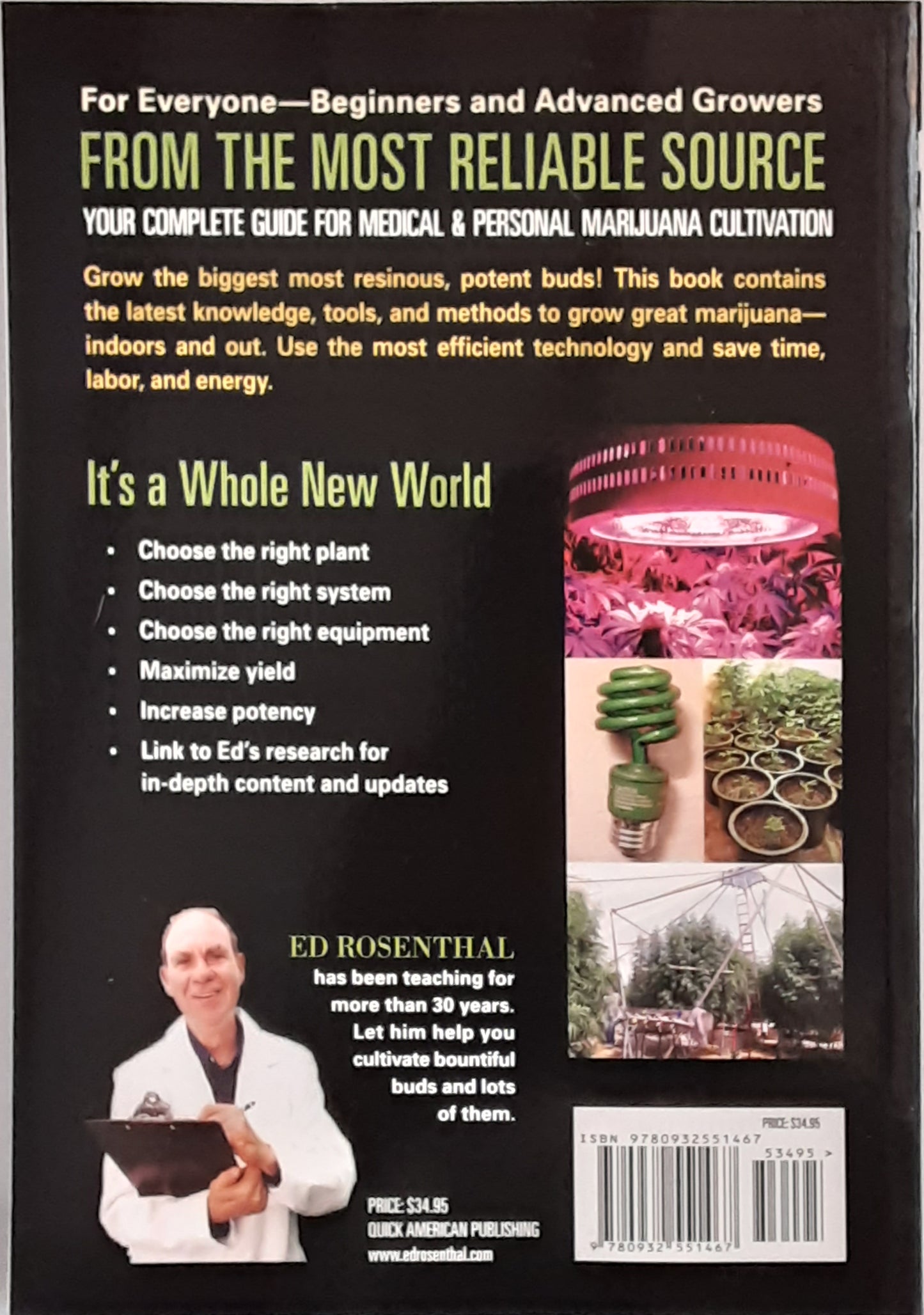 Marijuana Grower's Handbook by Ed Rosenthal