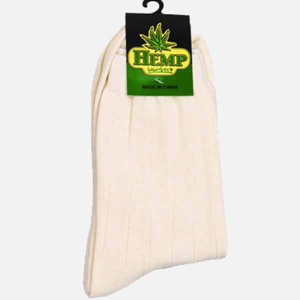 Men’s Hemp Cotton Regular Socks - Natural